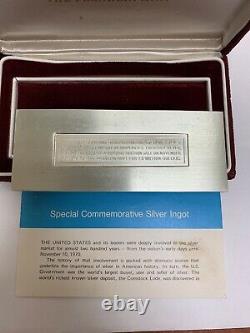 Vintage 1971 21.16 oz, 658 Grams Sterling Silver Ingot By Franklin Mint Bar