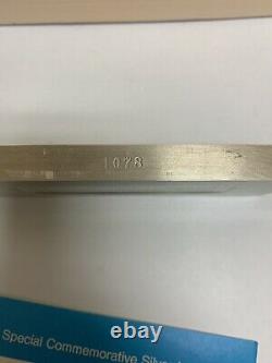 Vintage 1971 21.16 oz, 658 Grams Sterling Silver Ingot By Franklin Mint Bar