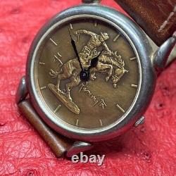 Vintage 1988 Franklin Mint Frederic Remington Sterling Silver 925 Watch