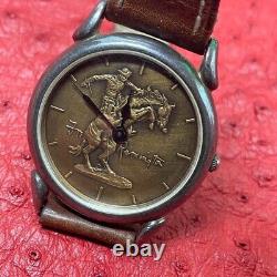 Vintage 1988 Franklin Mint Frederic Remington Sterling Silver 925 Watch