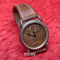 Vintage 1988 Franklin Mint Frederic Remington Sterling Silver 925 Watch