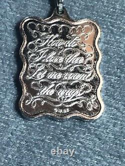 Vintage 925 Sterling Silver By Franklin Mint Love Valentines Necklace