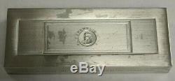 Vintage Franklin Mint 1972 Dow Jones NYSE 1000 Gram Sterling Silver Bar