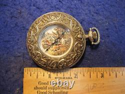 Vintage Franklin Mint Alfex Sterling Silver HC Pocket Watch Unitas cal 6498