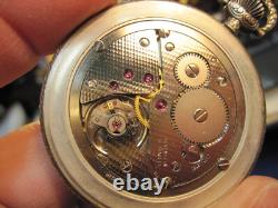 Vintage Franklin Mint Alfex Sterling Silver HC Pocket Watch Unitas cal 6498