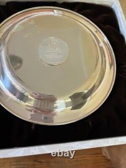 Vintage Franklin Mint JAMES WYETH, Winter Fox Sterling Silver plate 1973 withBox