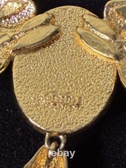 Vintage Franklin Mint Jewel of the Nile Enamel Scarab Necklace NEW Never Worn