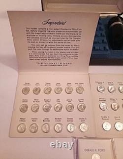Vintage Franklin Mint Presidential First Edition Sterling Silver 38 Coins Ford
