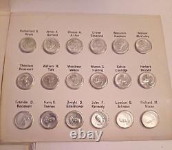 Vintage Franklin Mint Presidential First Edition Sterling Silver 38 Coins Ford