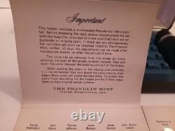 Vintage Franklin Mint Presidential First Edition Sterling Silver 38 Coins Ford