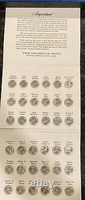 Vintage Franklin Mint Presidential Mini Coins Set First Edition Sterling Silver