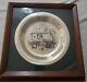 Vintage Franklin Mint Solid Sterling Silver 1975 Thanksgiving Plate Withframe Ex