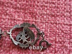 Vintage Franklin Mint Sterling Silver Flowers Of Florence Bracelet With Case/coa