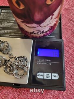 Vintage Franklin Mint Sterling Silver Flowers Of Florence Bracelet With Case/coa