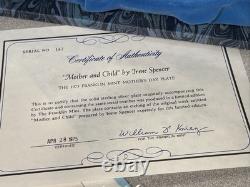 Vintage Franklin Mint Sterling Silver Mother's Day Plate 1975 Irene Spencer