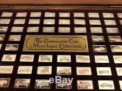 Vintage Franklin Mint The Centennial Car Mini-Ingot Collection Sterling Silver
