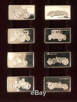 Vintage Franklin Mint The Centennial Car Mini-Ingot Collection Sterling Silver