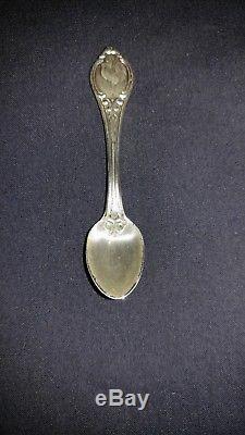 Vintage Franklin Mint set of 50 sterling silver miniature spoons, US State Birds