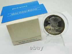 Vintage Gilroy Roberts 1971 Bald Eagle Sterling Silver Proof Art Medal