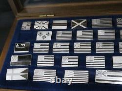 Vintage Great Flags of America Mini-Ingot Collection, Sterling, 1 Missing, AS IS