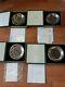 Vintage Lot Of 4 Franklin Mint Sterling Silver Bird Plates 197273 25.34 Troy