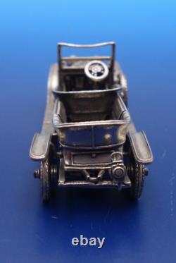 Vintage sterling silver car miniature by the franklin mint #5