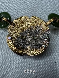 Vntg 1989 Gold Plated Sterling Silver Franklin Mint Year Of Horse Necklace-CIB