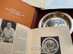Vtg 1972 Franklin Mint The First Annual Thanksgiving PLATE sterling silver NEW