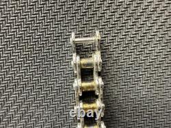 Vtg 1989 89 FM Franklin Mint Sterling 925 Motorcycle Bike Chain Bracelet, 8in