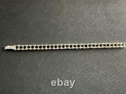 Vtg 1989 89 FM Franklin Mint Sterling 925 Motorcycle Bike Chain Bracelet, 8in