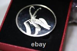 WINGED IBEX Sterling Silver Coin By Franklin Mint Art perse Louvre Museum Paris