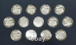 White House Historical Assoc 38 Pc Sterling Silver Presidential Medals Set