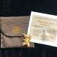 Winnie The Pooh Bear Pendant 24k Gold Plated Sterling Silver Franklin Mint Coa