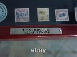 Worlds Most Valuable Stamps by Franklin Mint COMPLETE SET 925 Sterling